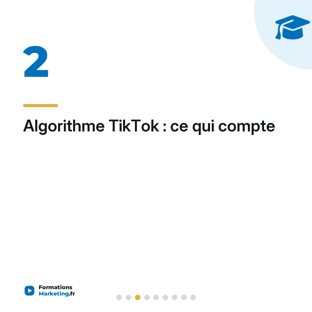 Algorithme TikTok : ce qui compte