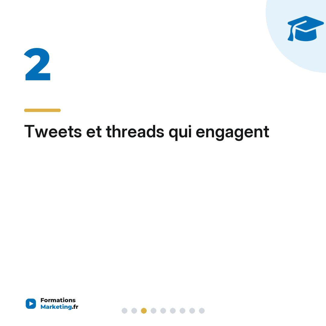 Tweets et threads qui engagent