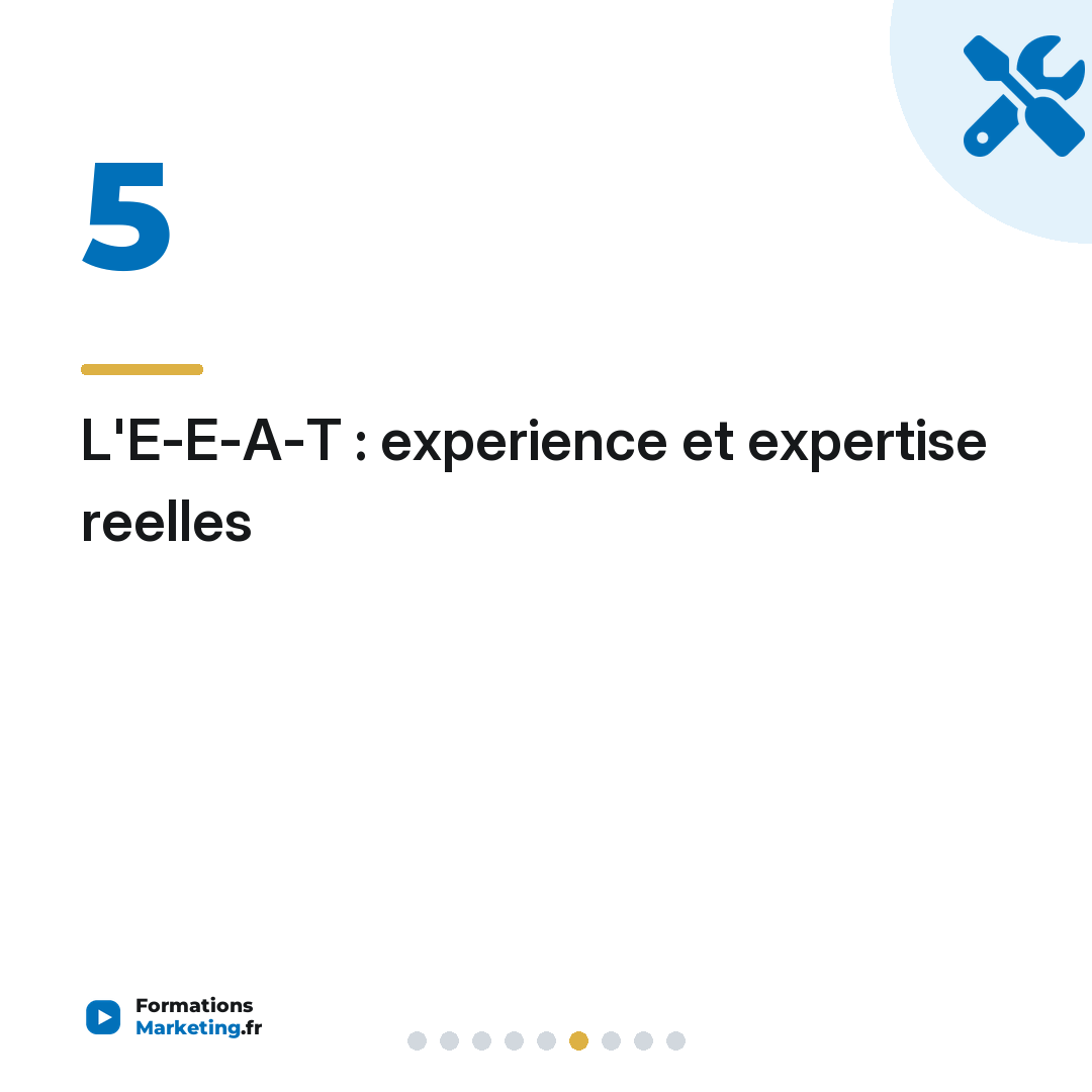 L'E-E-A-T : experience et expertise reelles