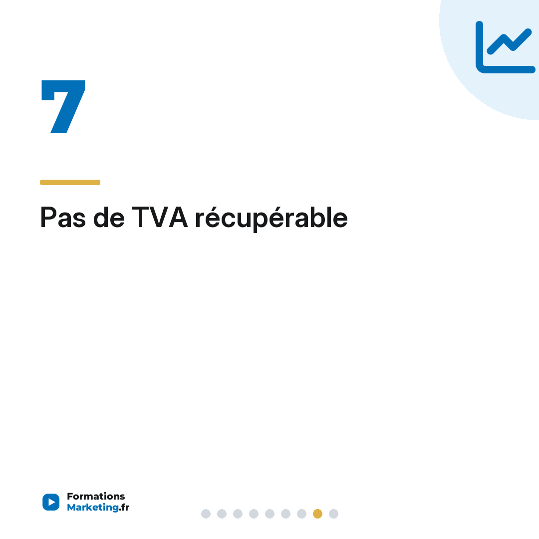 Pas de TVA récupérable