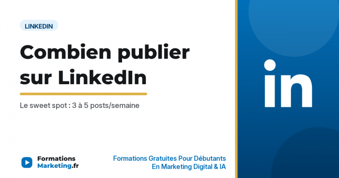 Combien de posts par semaine sur LinkedIn : le sweet spot - formationsmarketing.fr