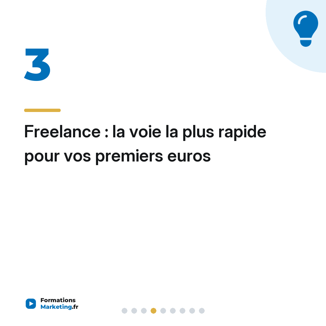 Freelance : la voie la plus rapide pour vos premiers euros