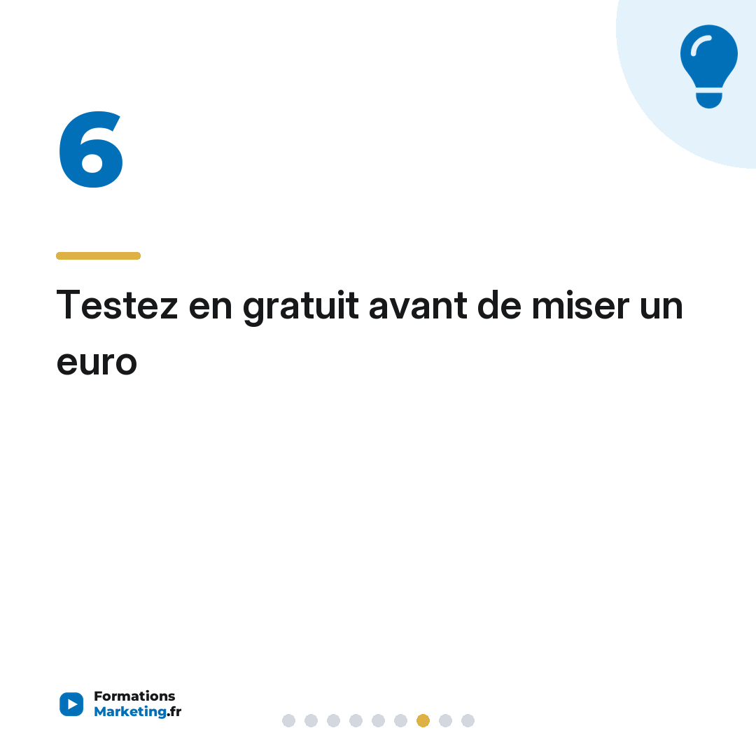 Testez en gratuit avant de miser un euro