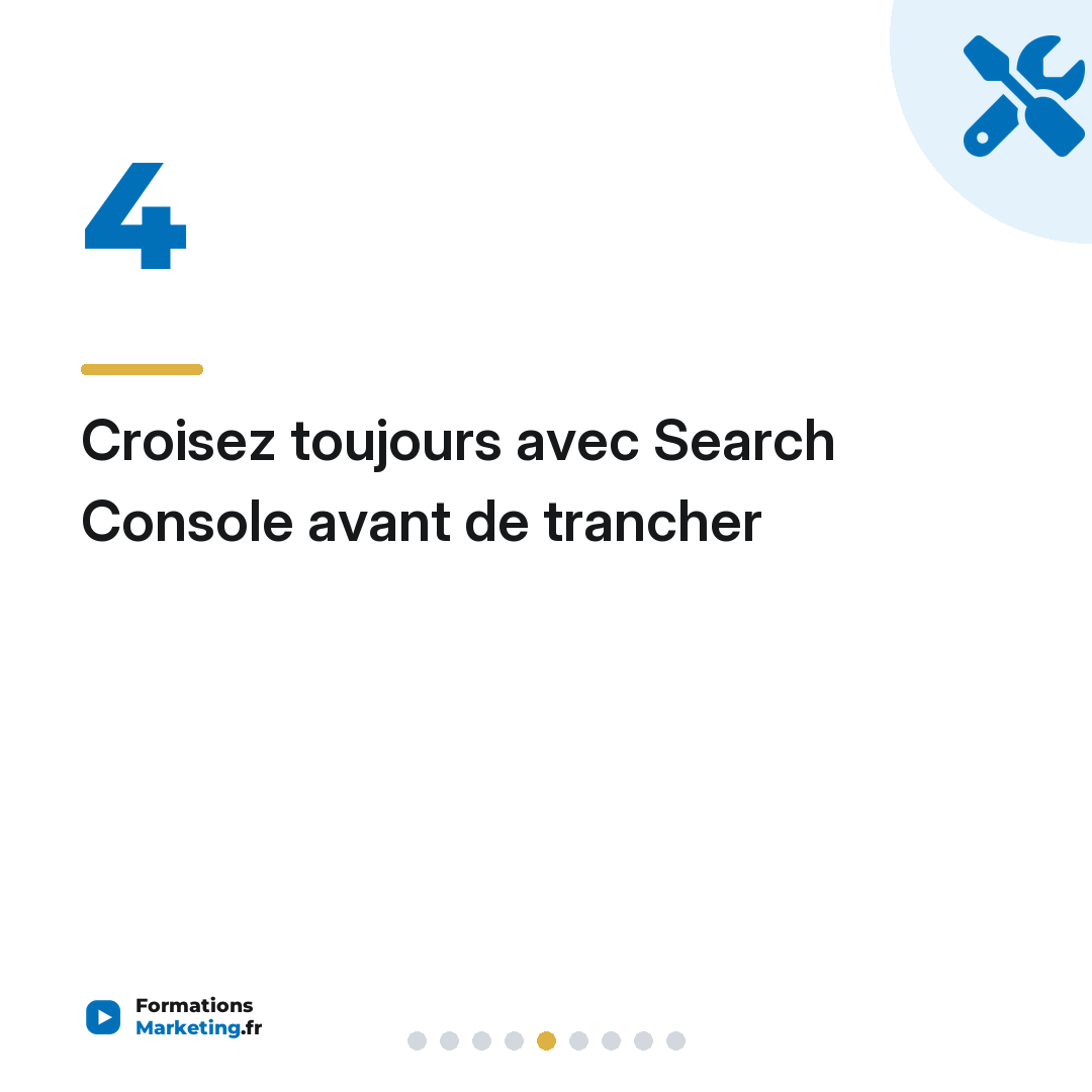 Croisez toujours avec Search Console avant de trancher