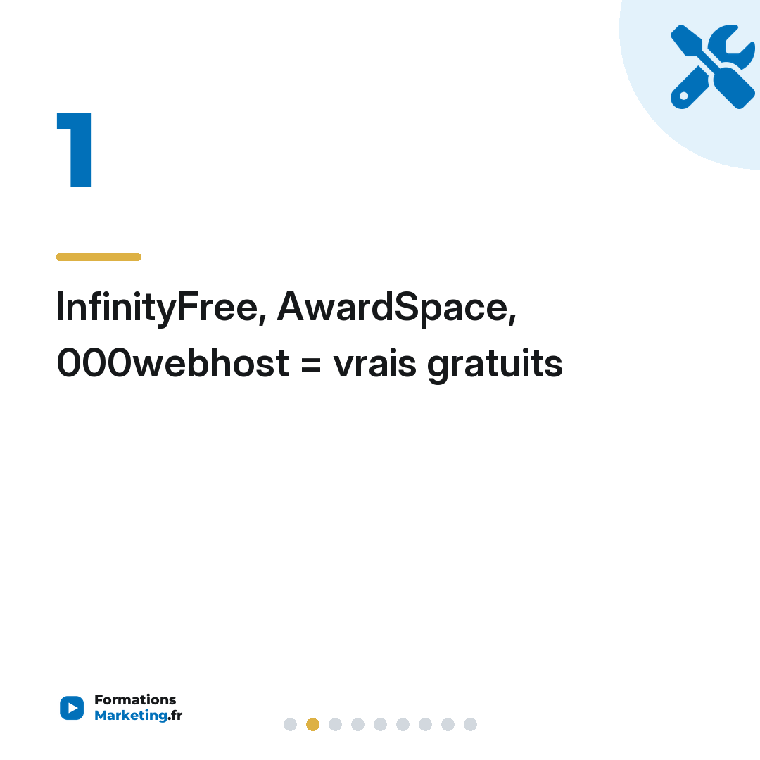 InfinityFree, AwardSpace, 000webhost = vrais gratuits