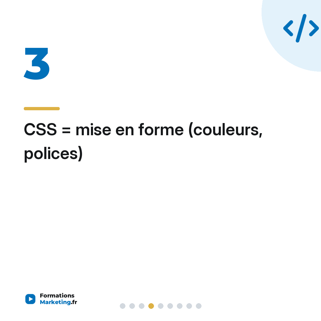 CSS = mise en forme (couleurs, polices)