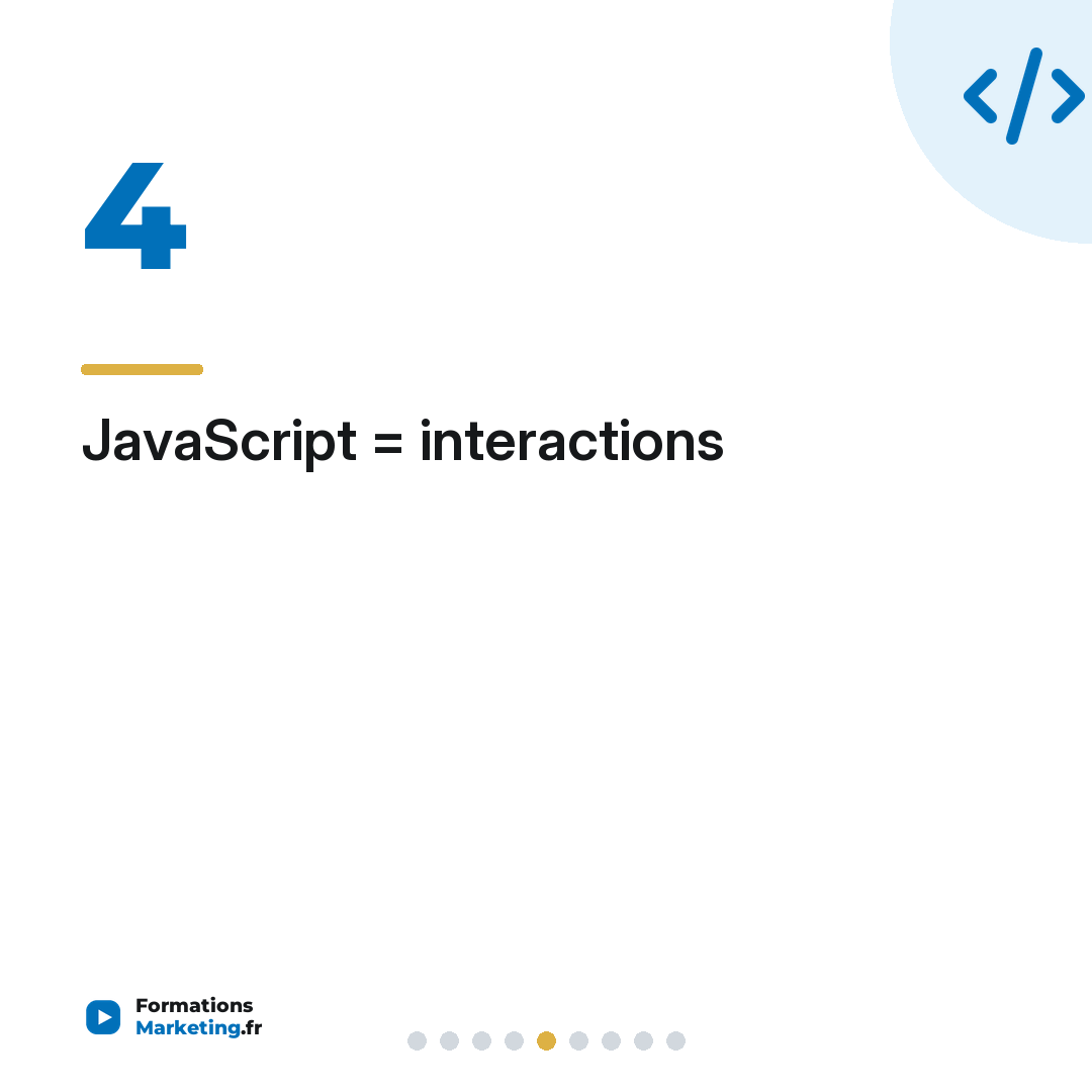 JavaScript = interactions