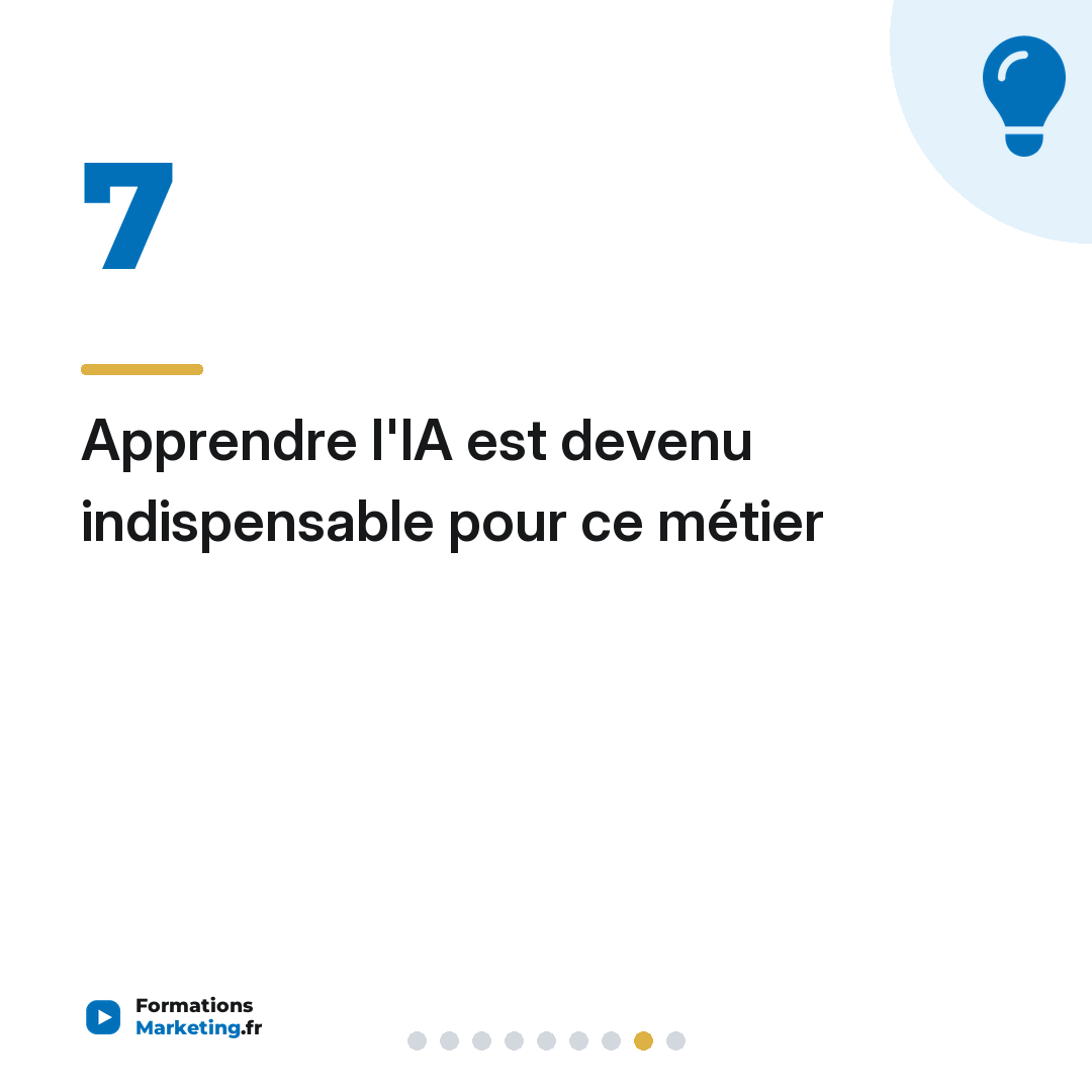 Apprendre l'IA est devenu indispensable pour ce métier