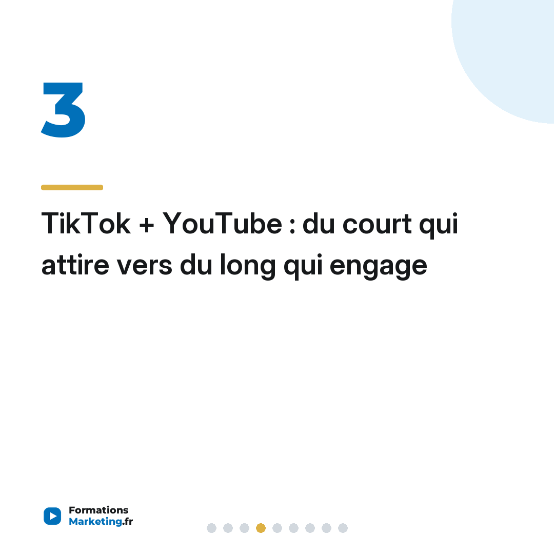 TikTok + YouTube : du court qui attire vers du long qui engage