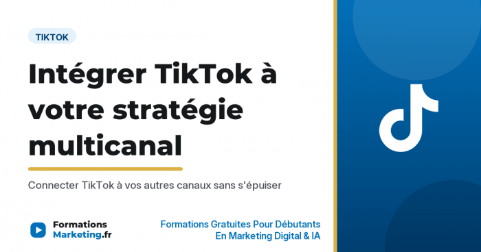 Intégrer TikTok à votre stratégie marketing multicanal, méthode complète - formationsmarketing.fr