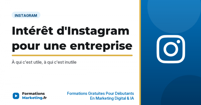 Quel est l'intérêt d'Instagram pour une entreprise - formationsmarketing.fr