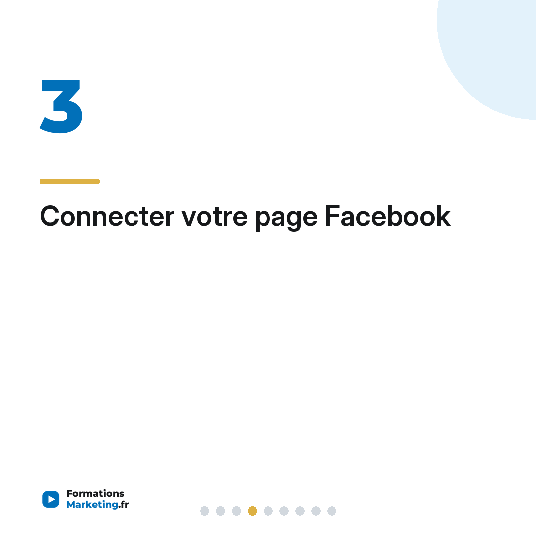 Connecter votre page Facebook