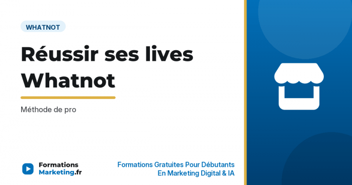 lives whatnot vignette Réussir ses lives Whatnot : Méthode de pro - formationsmarketing.fr