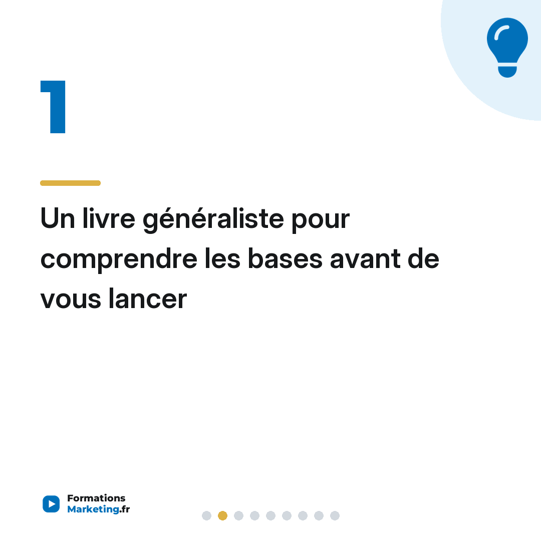 Un livre généraliste pour comprendre les bases avant de vous lancer