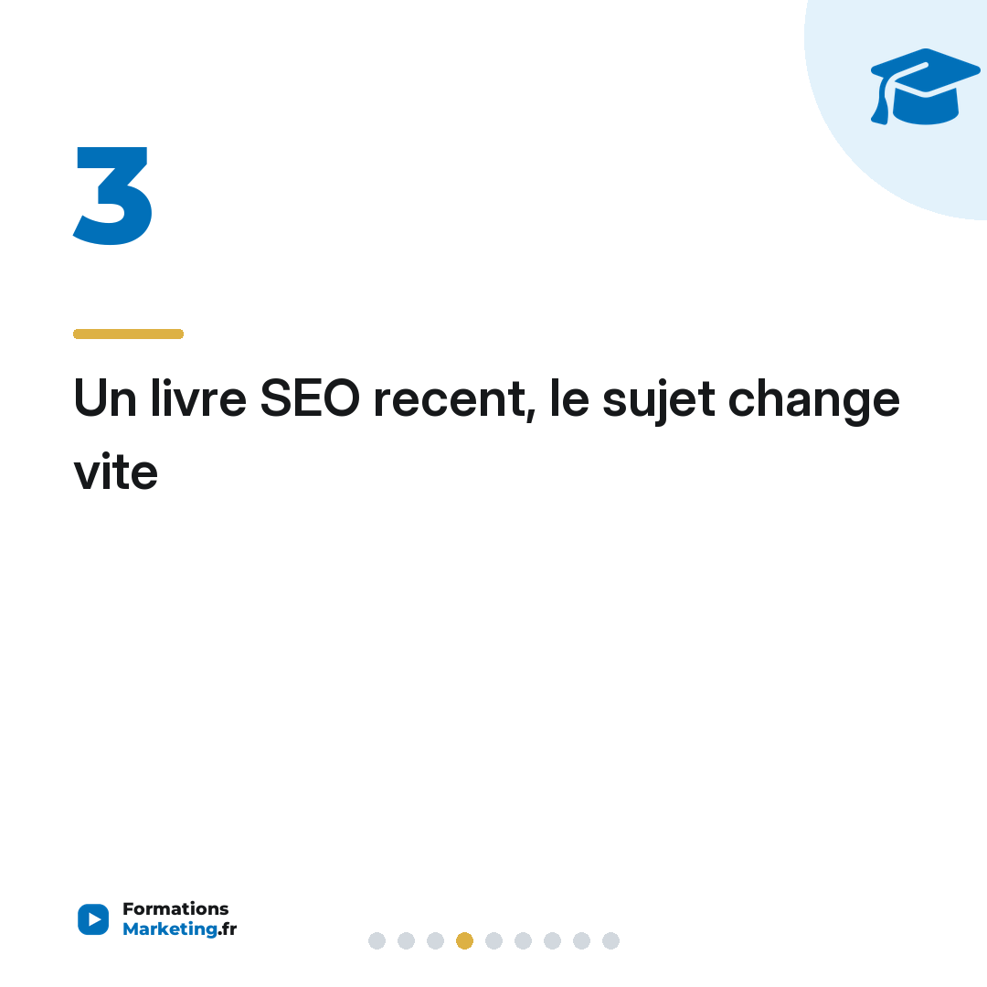 Un livre SEO recent, le sujet change vite