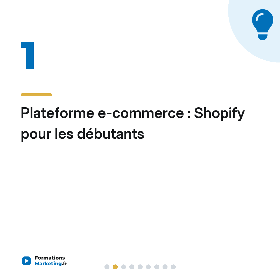 Plateforme e-commerce : Shopify pour les débutants