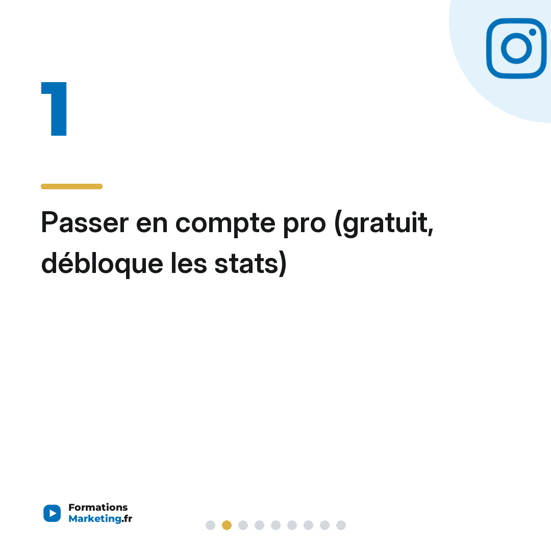 Passer en compte pro (gratuit, débloque les stats)