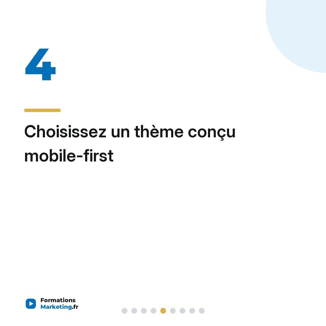 Choisissez un thème conçu mobile-first