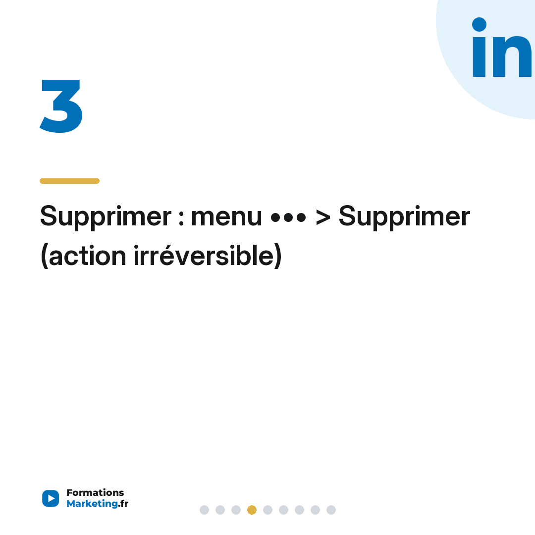 Modifier, supprimer et planifier ses publications LinkedIn