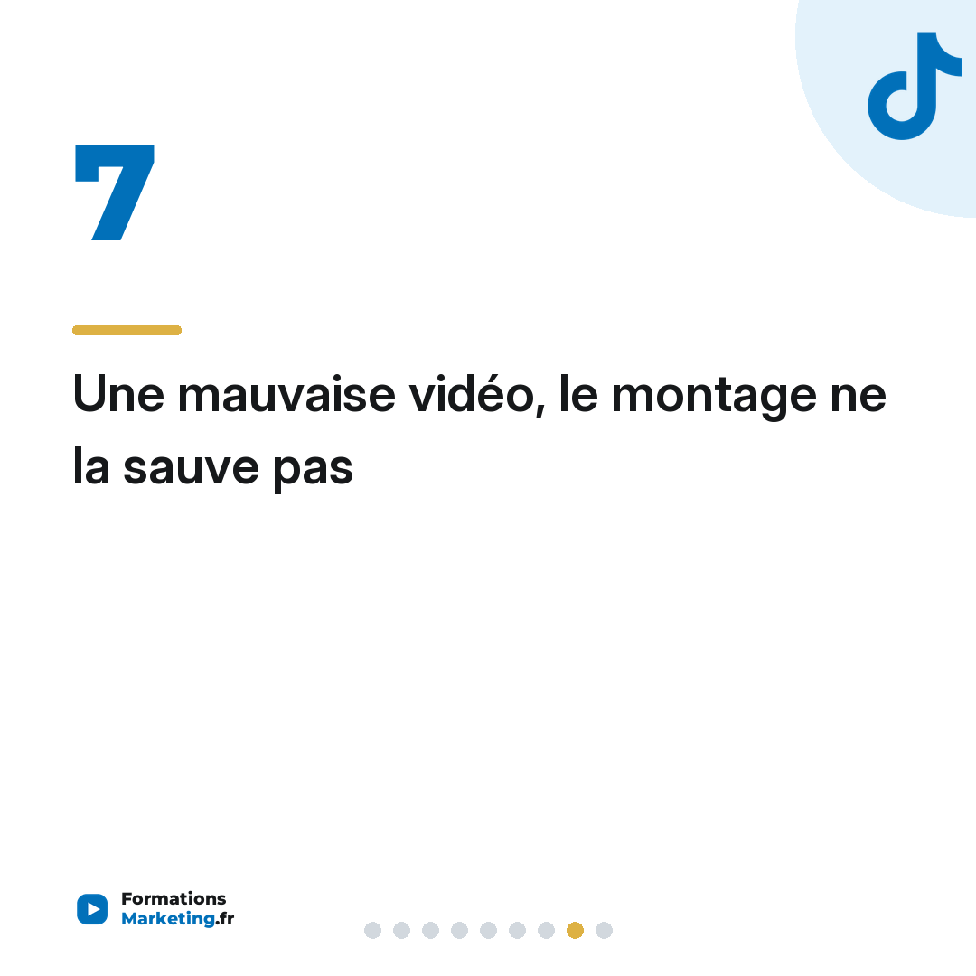 Une mauvaise vidéo, le montage ne la sauve pas