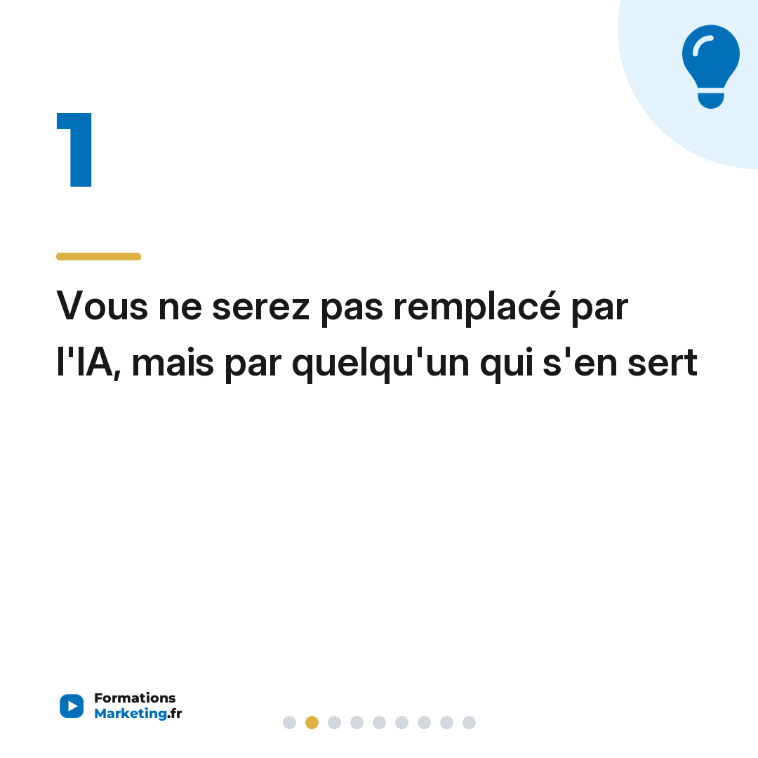 Vous ne serez pas remplacé par l'IA, mais par quelqu'un qui s'en sert