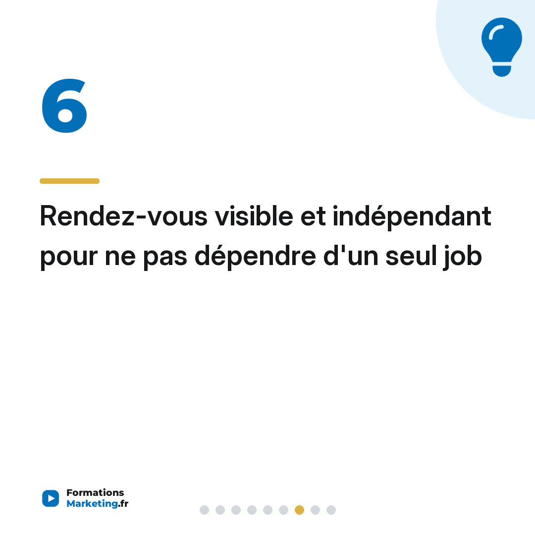 Rendez-vous visible et indépendant pour ne pas dépendre d'un seul job