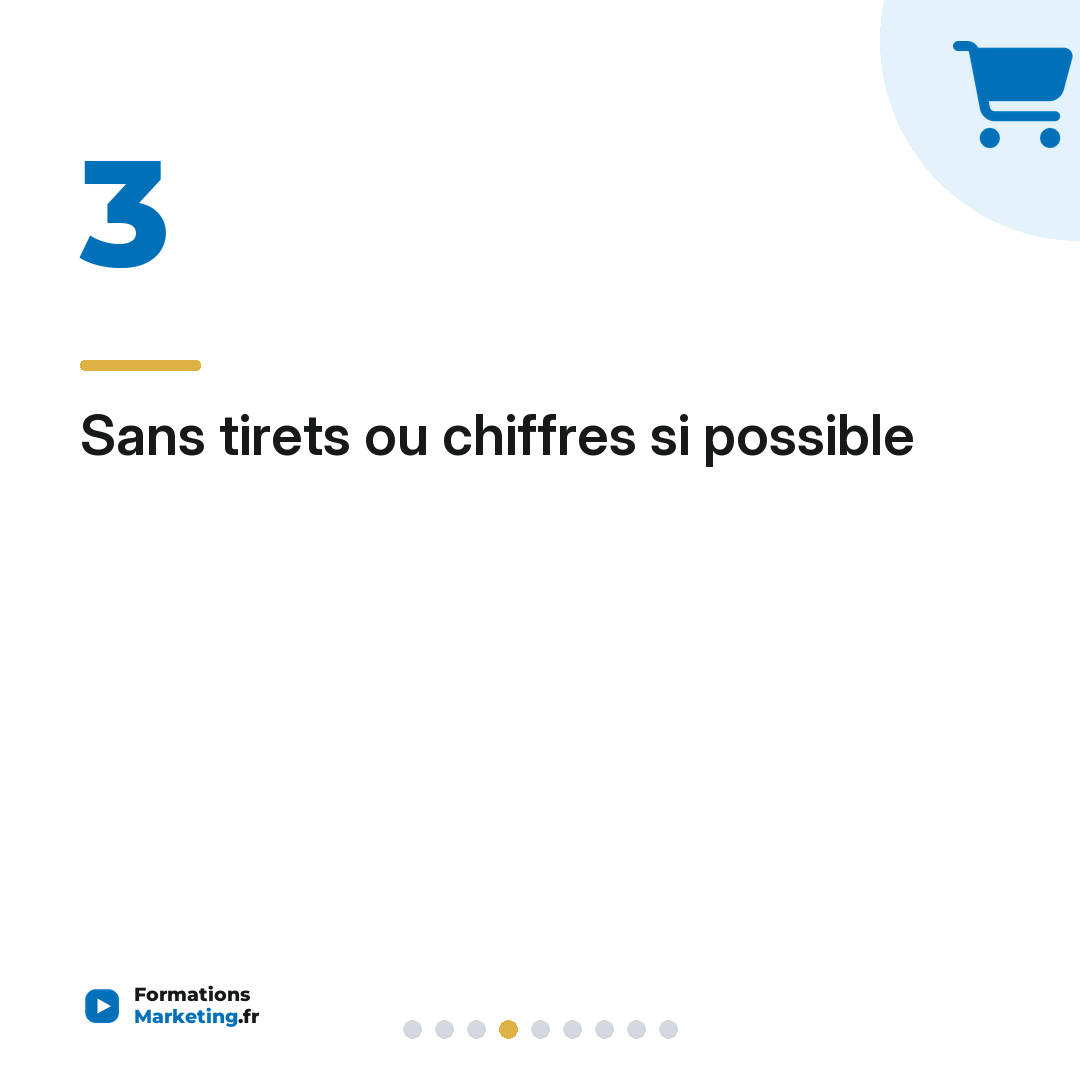 Sans tirets ou chiffres si possible