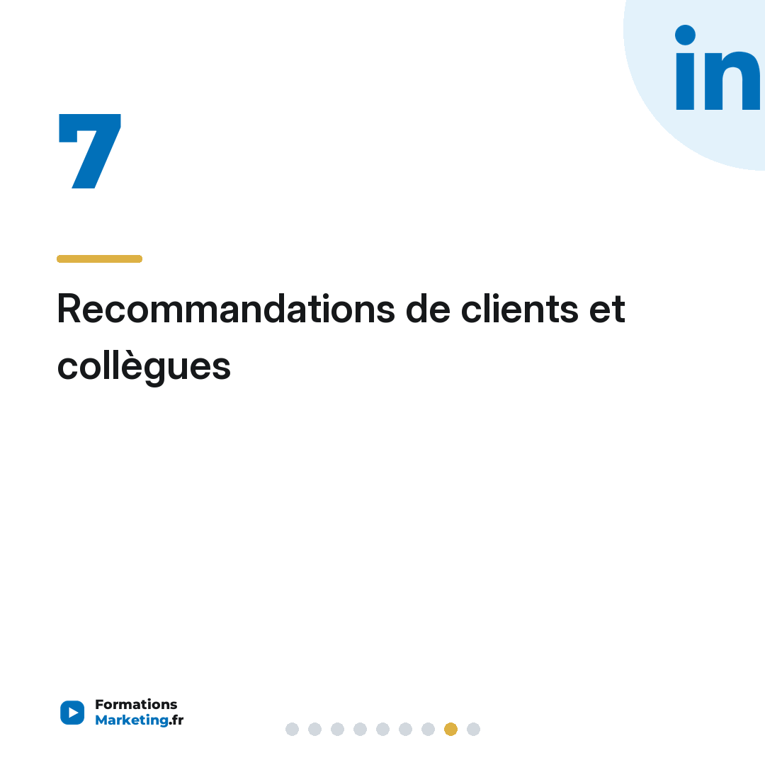 optim profil li carrousel 8 Recommandations de clients et collègues