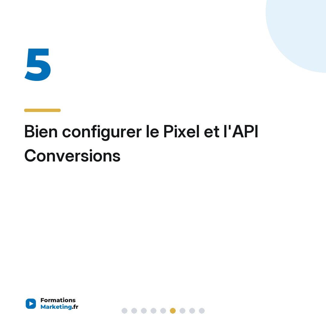 Bien configurer le Pixel et l'API Conversions
