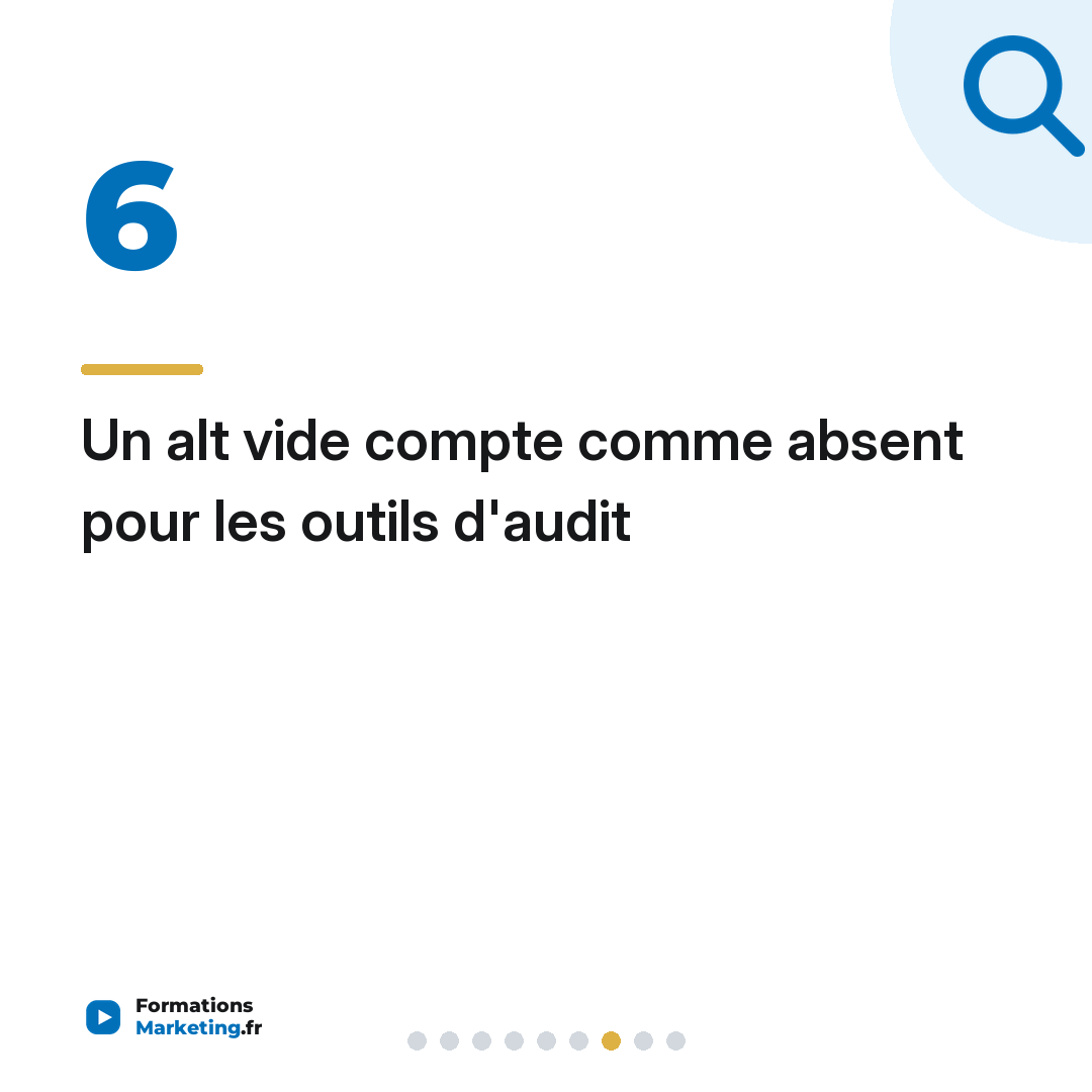 Un alt vide compte comme absent pour les outils d'audit