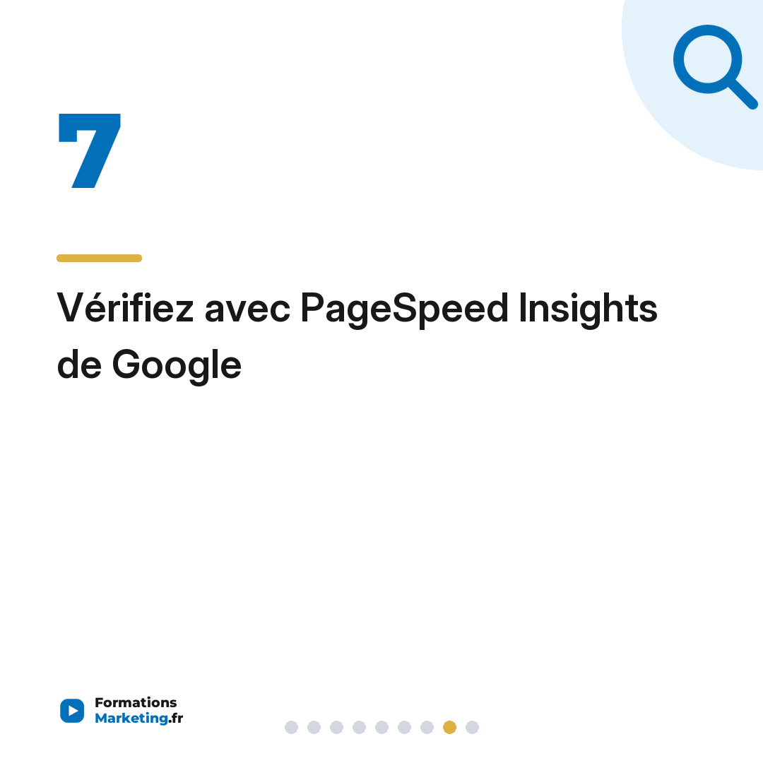 Vérifiez avec PageSpeed Insights de Google