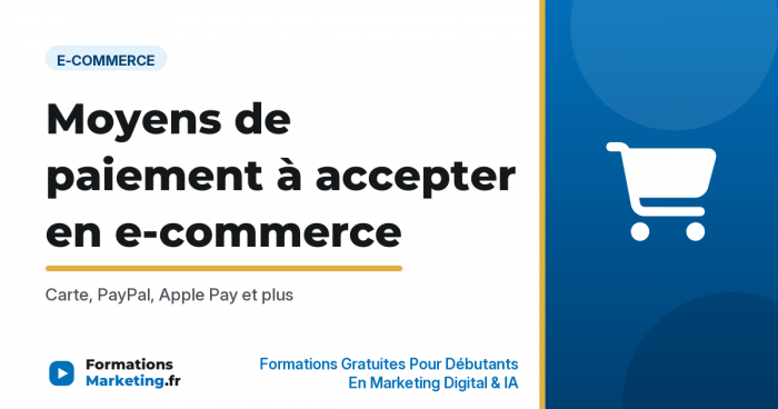 paiement ecom vignette Moyens de paiement à accepter en e-commerce : Carte, PayPal, Apple Pay et plus - formationsmarketing.fr