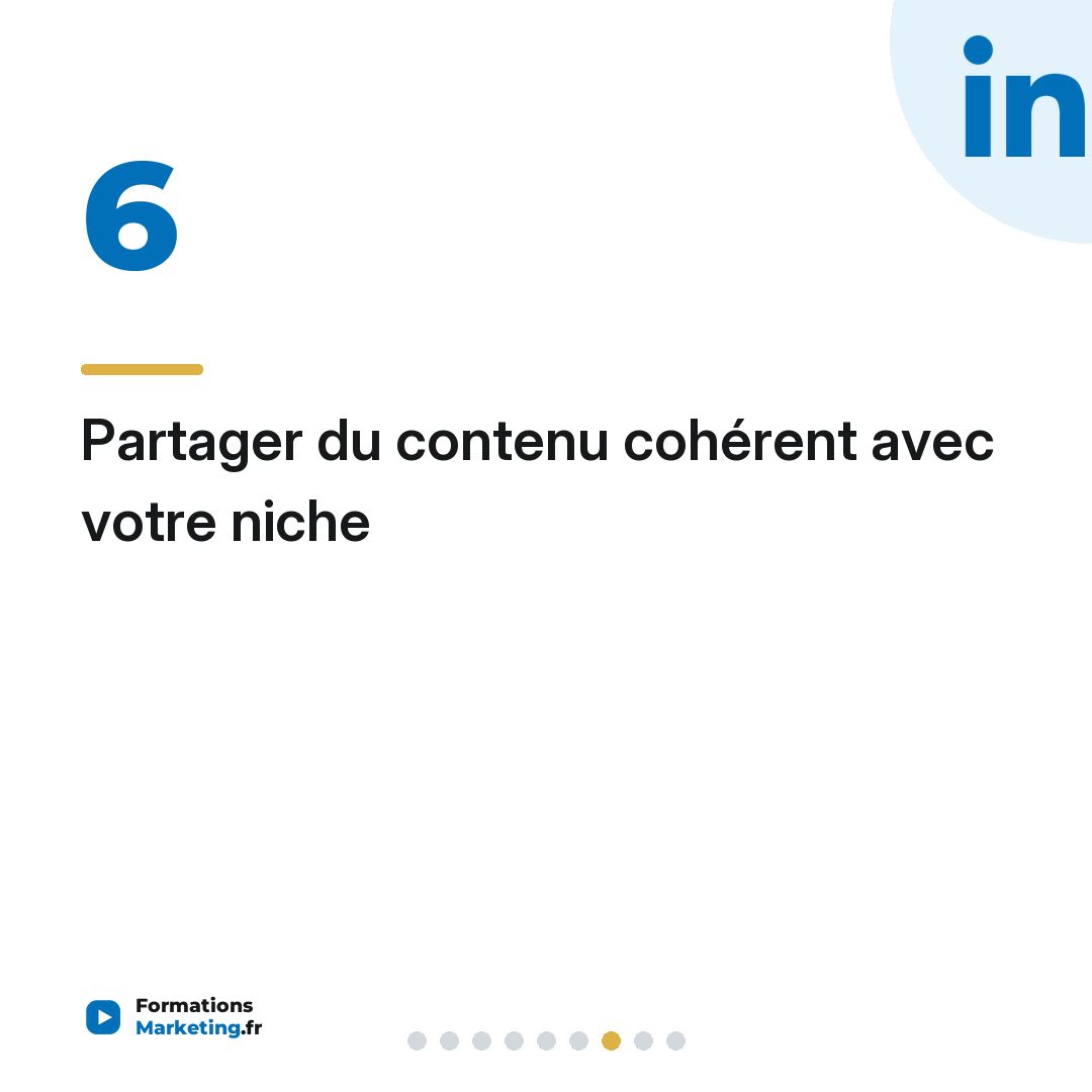 Partager du contenu cohérent avec votre niche