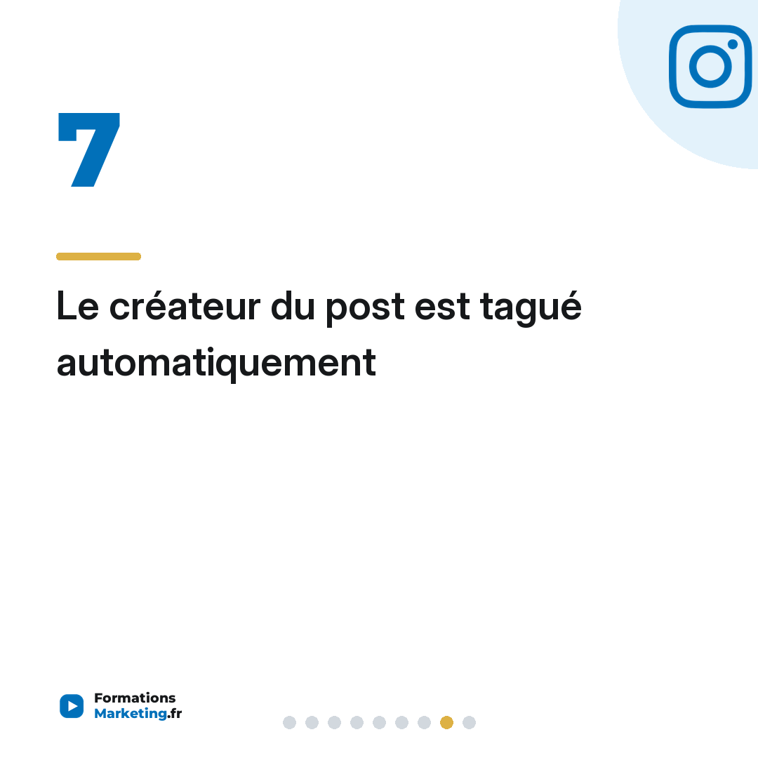 Le créateur du post est tagué automatiquement