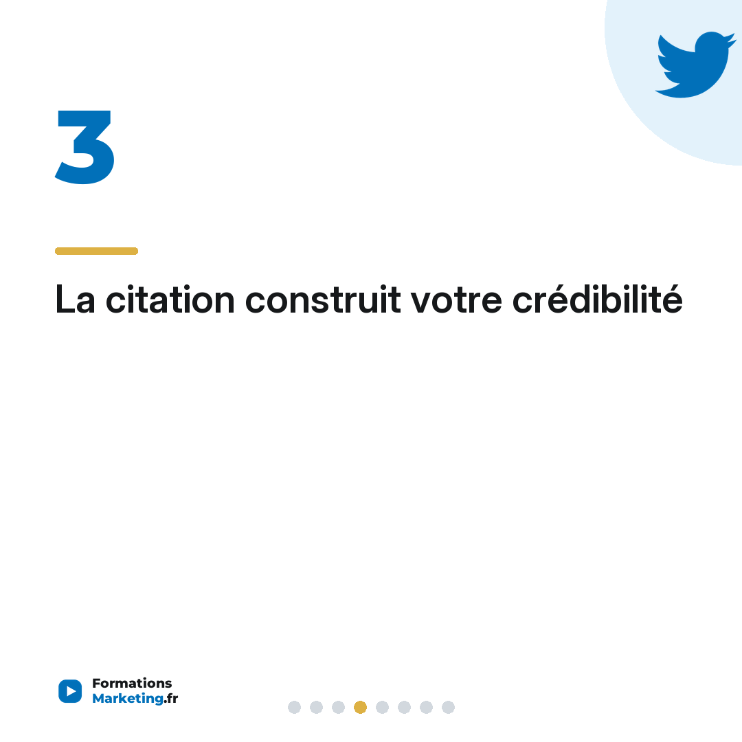 La citation construit votre crédibilité
