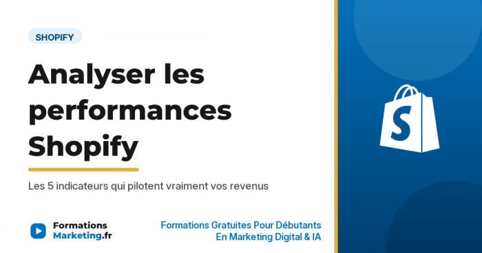 Analyser les performances de votre boutique Shopify, les 5 indicateurs - formationsmarketing.fr