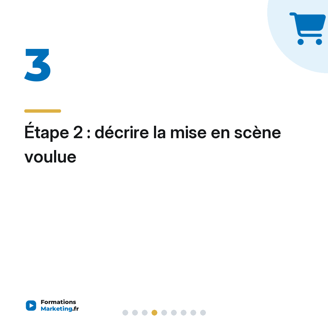 Étape 2 : décrire la mise en scène voulue