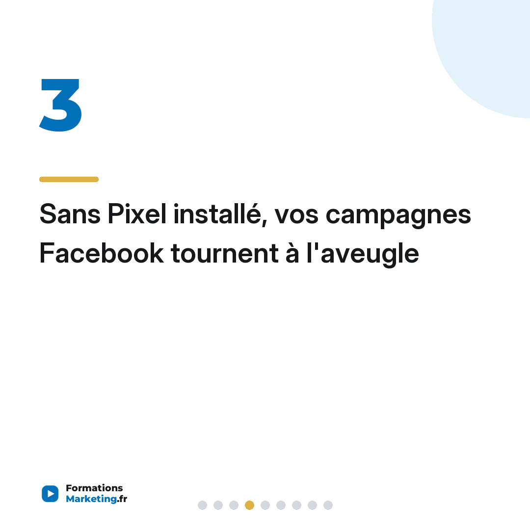 Sans Pixel installé, vos campagnes Facebook tournent à l'aveugle