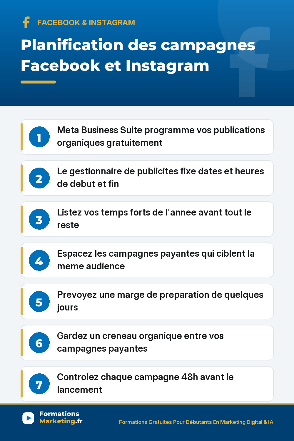 planification campagnes fb ig pinterest Planification des campagnes Facebook et Instagram : Meta Business Suite, gestionnaire de publicites, calendrier de temps forts, campagnes espacees, marge de preparation