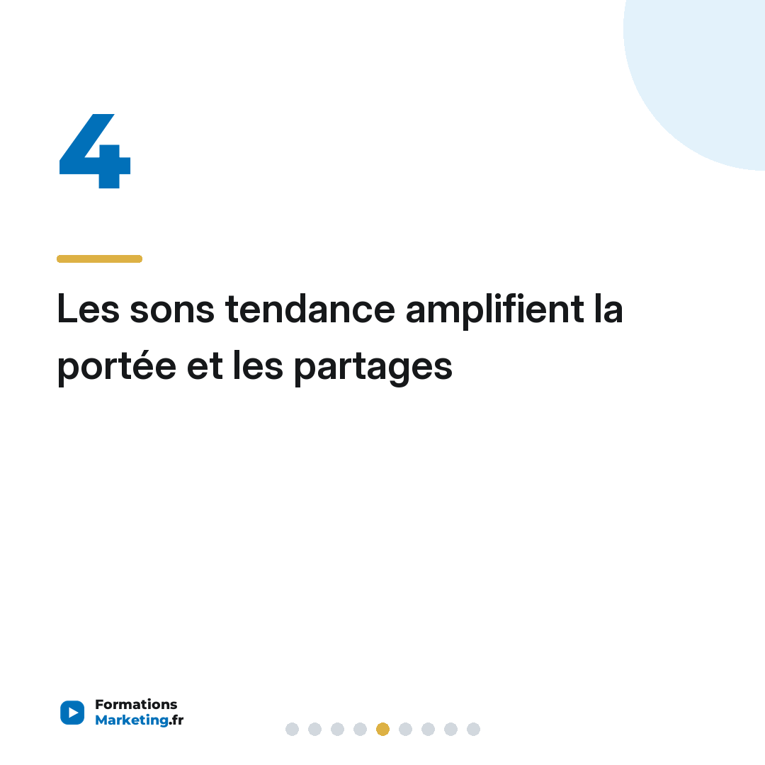 Les sons tendance amplifient la portée et les partages