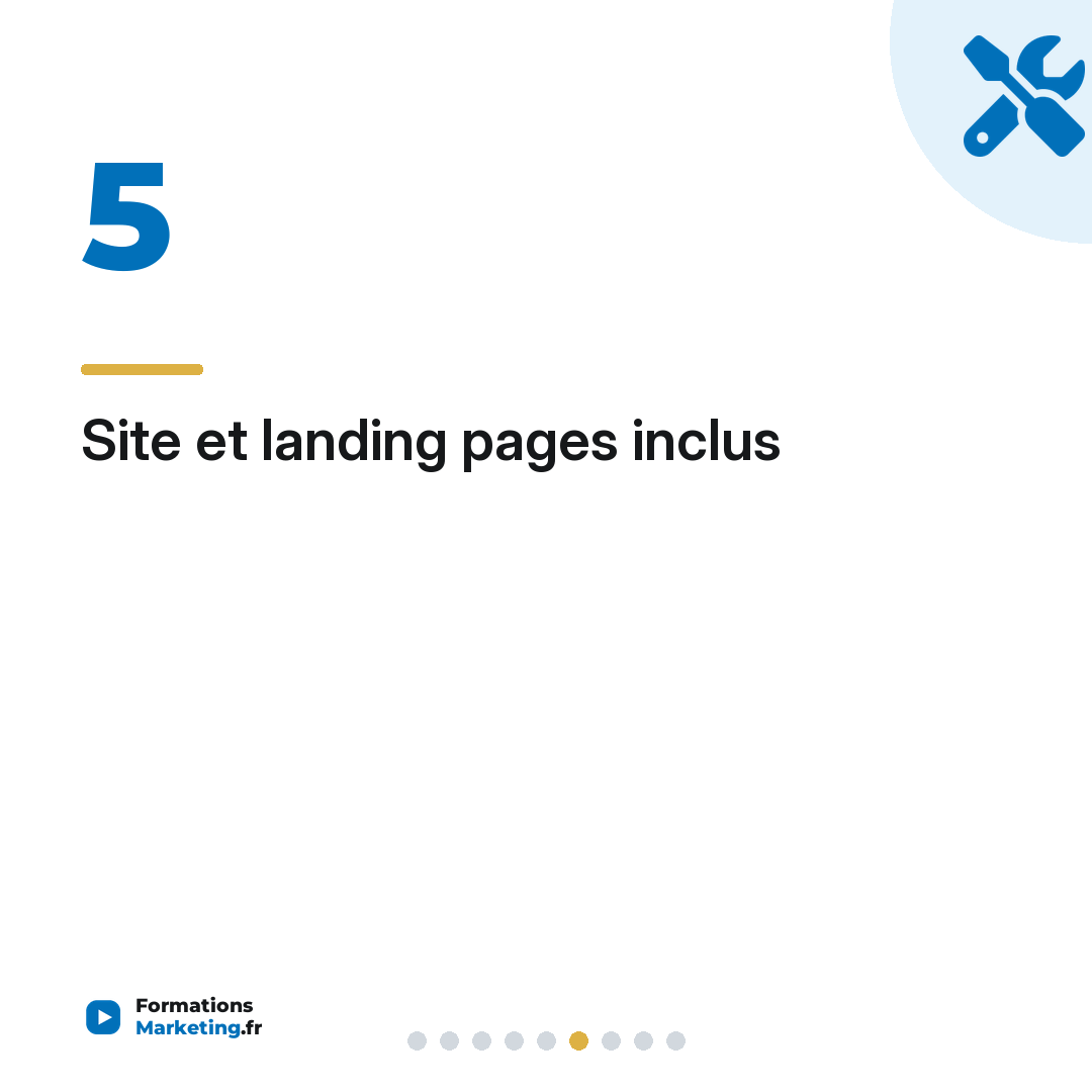 Site et landing pages inclus
