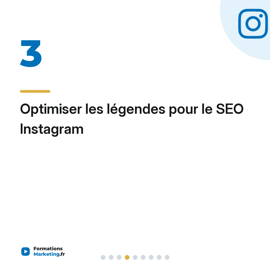 Optimiser les légendes pour le SEO Instagram