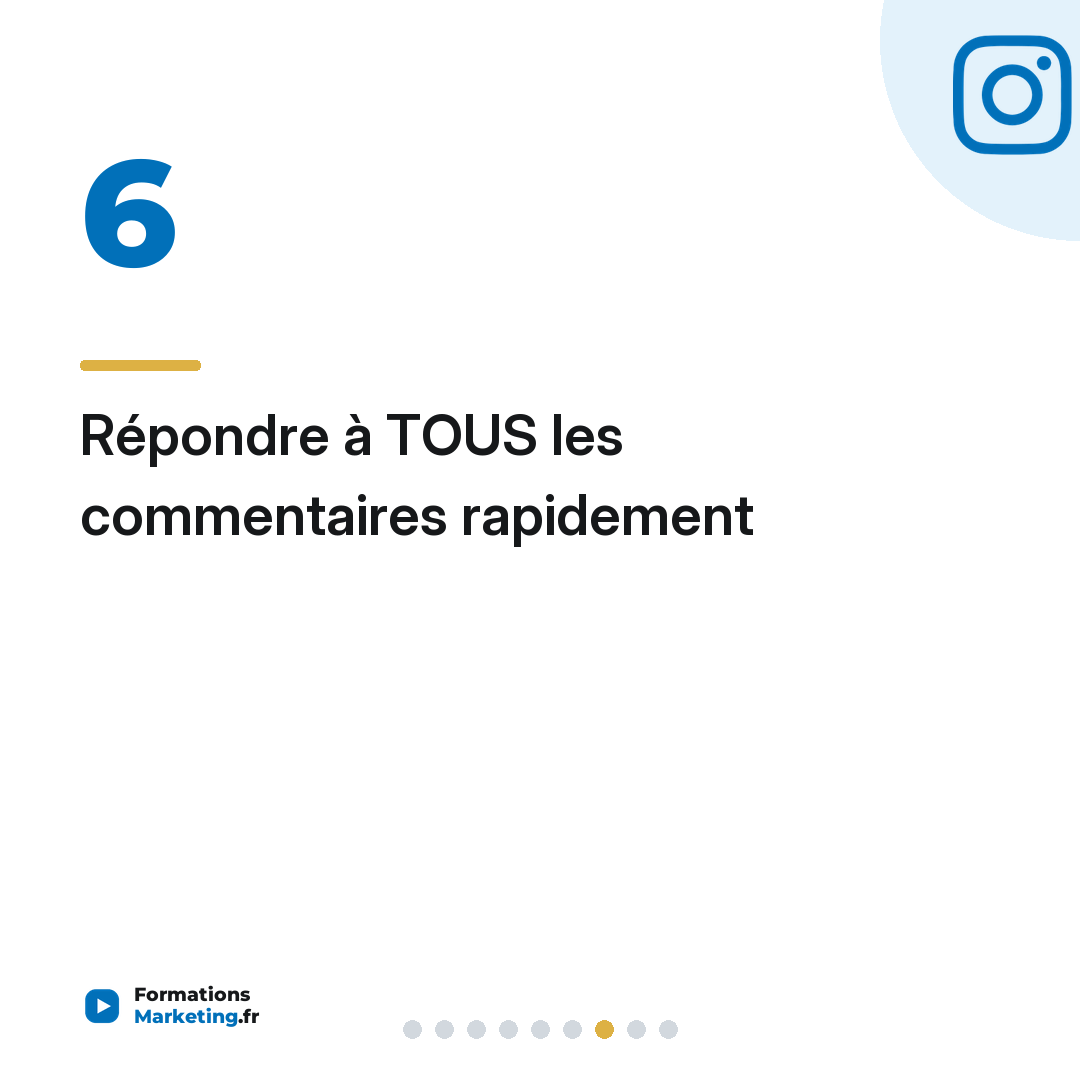 Répondre à TOUS les commentaires rapidement