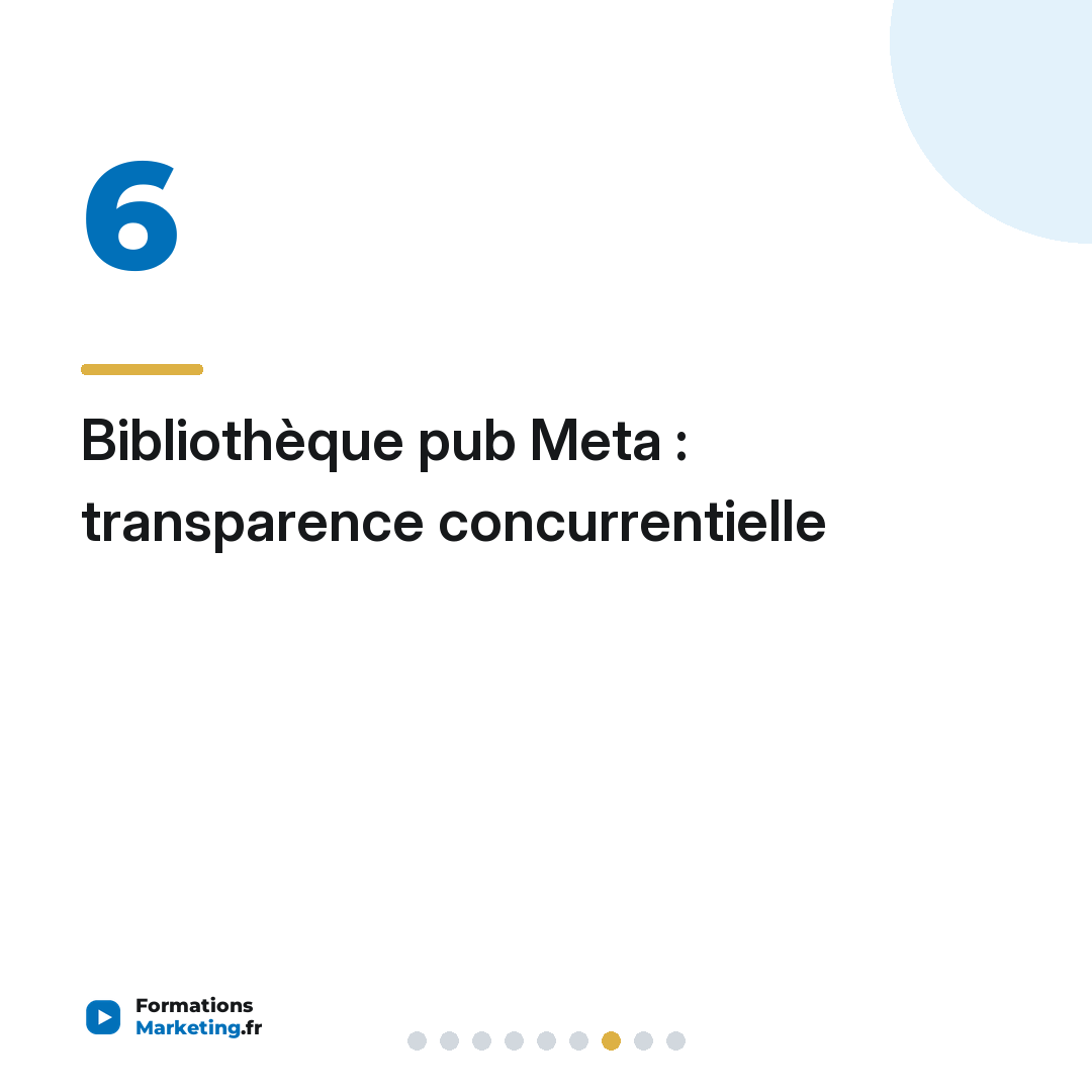Bibliothèque pub Meta : transparence concurrentielle