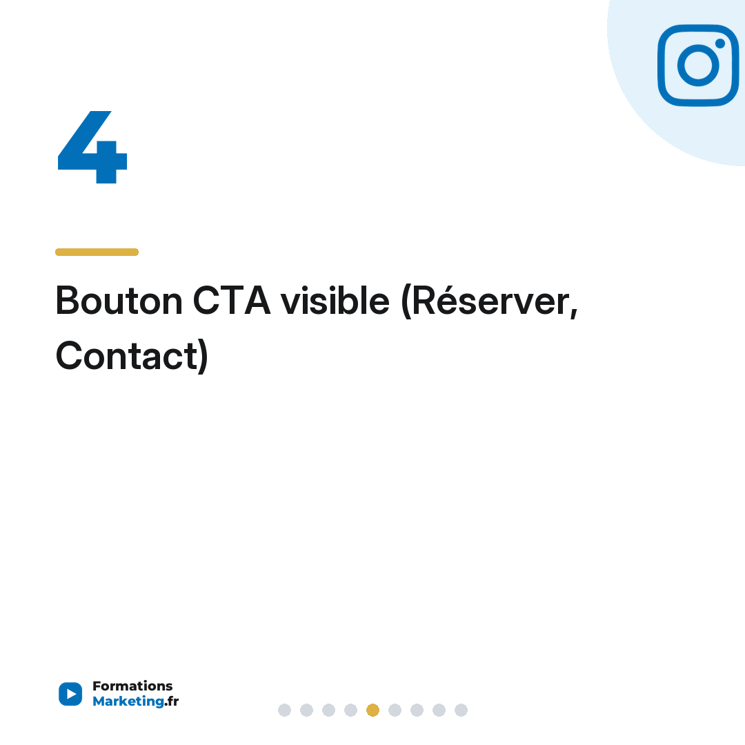 Bouton CTA visible (Réserver, Contact)