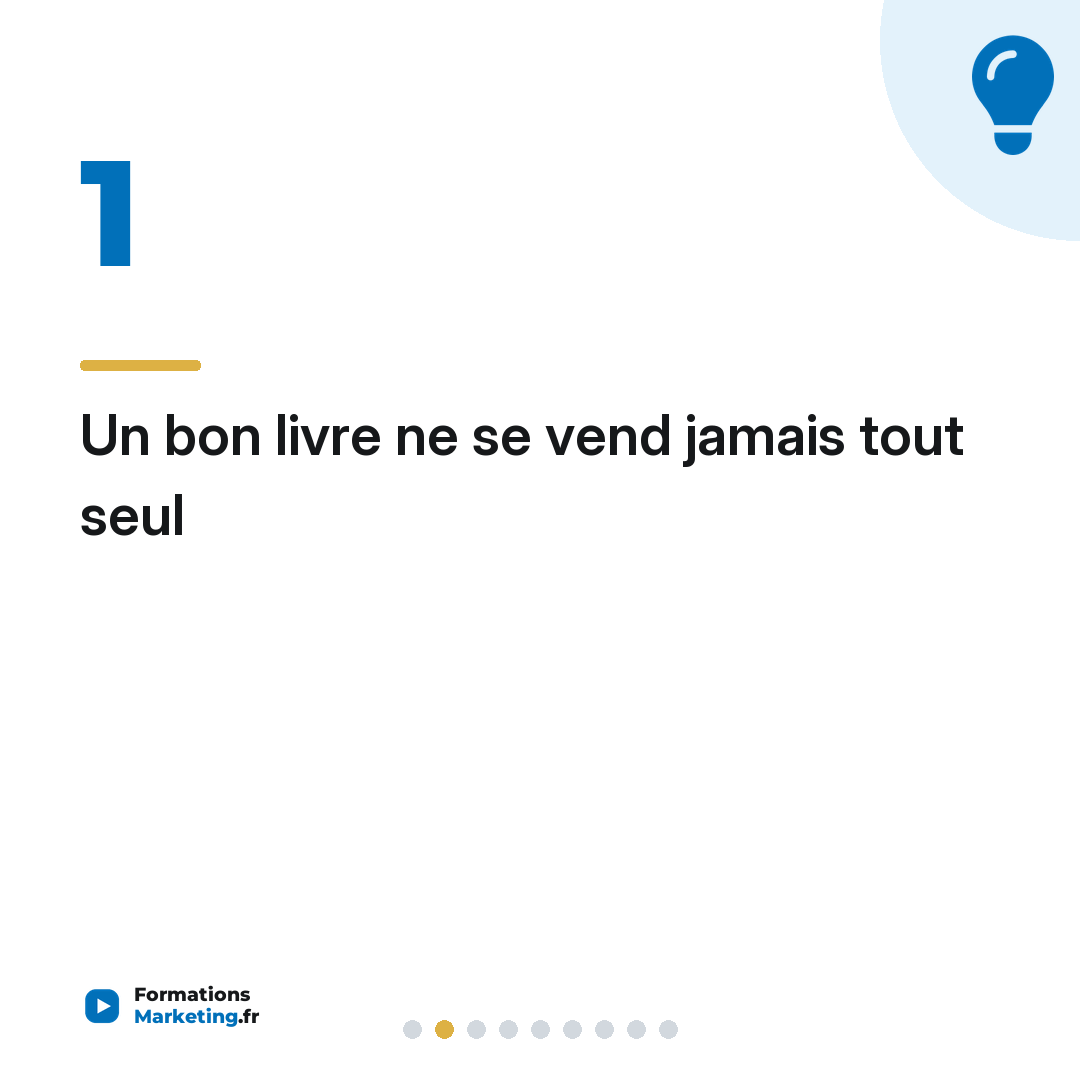 Un bon livre ne se vend jamais tout seul