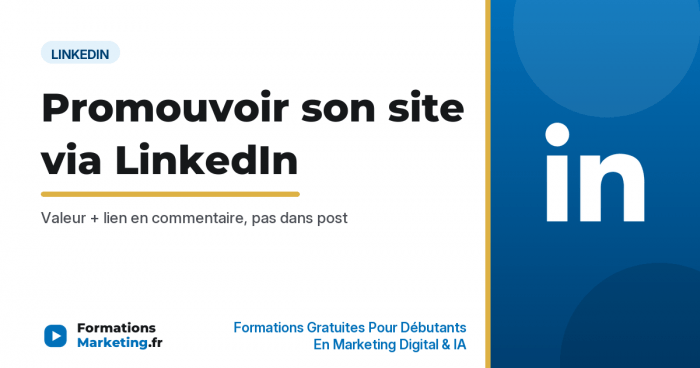 Promouvoir son site internet via LinkedIn - formationsmarketing.fr