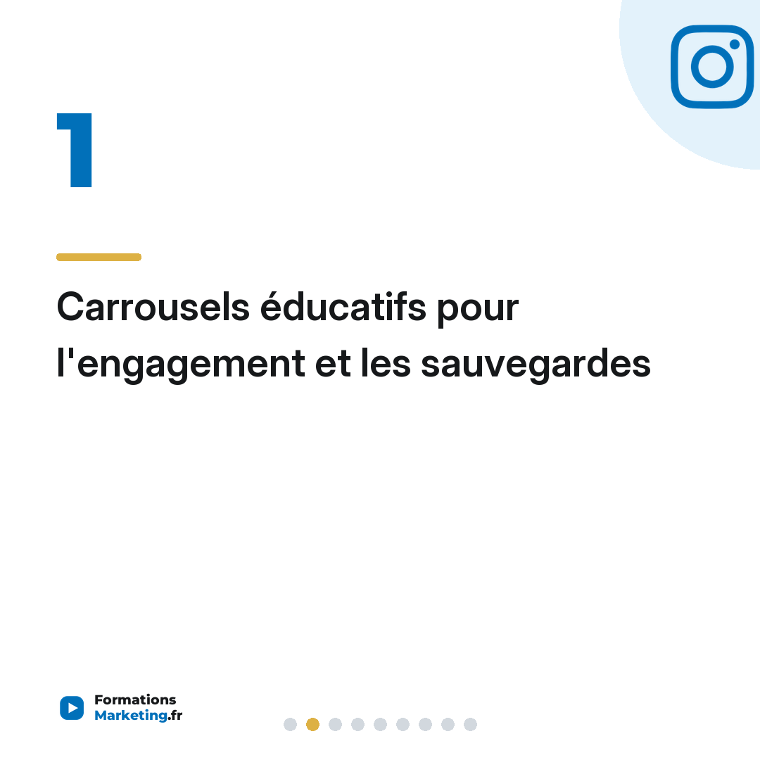 Carrousels éducatifs pour l'engagement et les sauvegardes