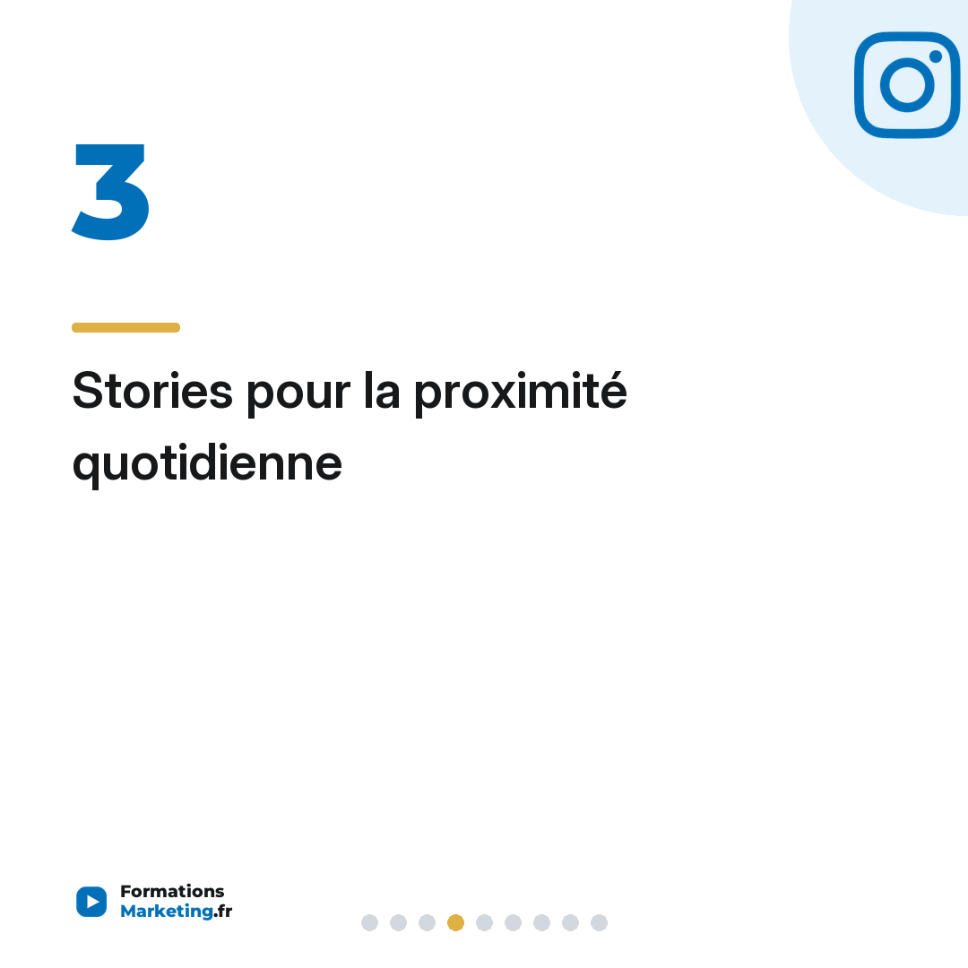 Stories pour la proximité quotidienne