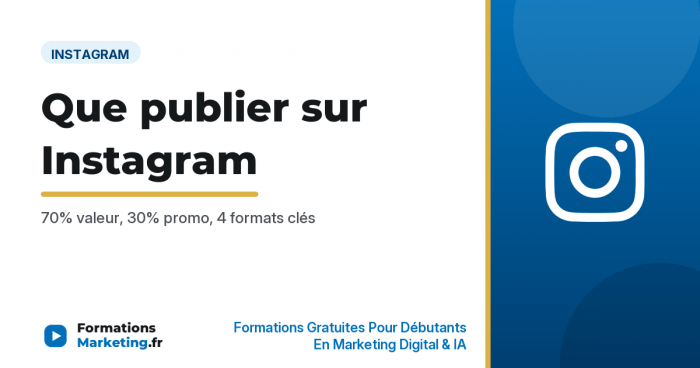 Que faut-il publier sur Instagram pour booster votre visibilité - formationsmarketing.fr